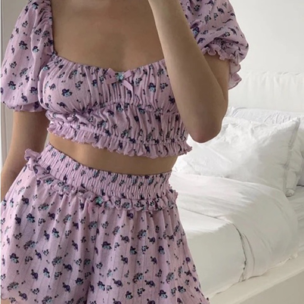 for love and lemons lola pointelle shorts